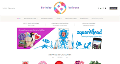 Desktop Screenshot of birthdayballoons.co.uk