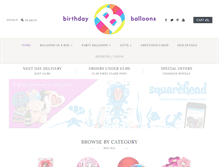 Tablet Screenshot of birthdayballoons.co.uk
